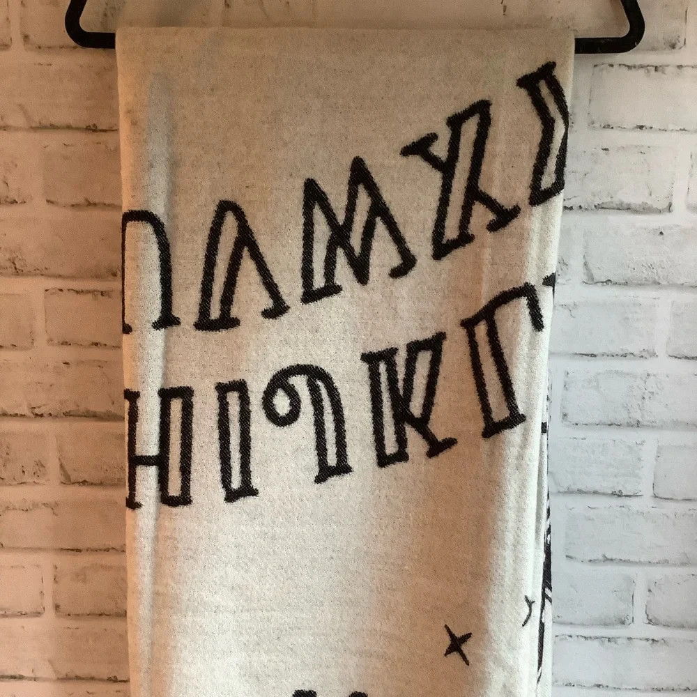 Spooky Night 55×71 Ouija Board Symbols Jacquard Throw